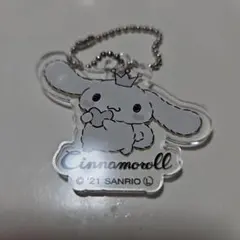 シナモロール カフェ アクリルキーホルダー ブラック