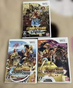 Wii ワンピース ゲームソフト３本セット