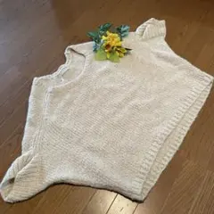 LUCA/LADY LUCK LUCA☆ベージュ オーバーサイズ ニットベスト