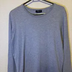 コムサイズム グレー 長袖 M カットソー クルーネック Tシャツ ロンT