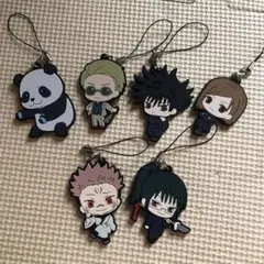 呪術回戦 ラバーキーホルダーセット