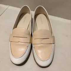 COLE HAAN ローファー レザー ホワイト ベージュのサムネイル