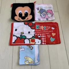 1986年サンリオ ハンカチ　クロス　ディズニー巾着
