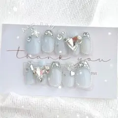 ネイルチップ オーダー ワンホン フレンチガーリー 韓国 量産型 地雷系 ハート