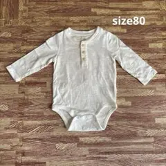 baby GAPヘンリーネックボディスーツ 80cm