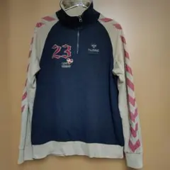 hummel 　ハーフ　ジップアップトレーナー Lサイズのサムネイル