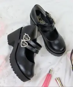 厚底ストラップシューズ