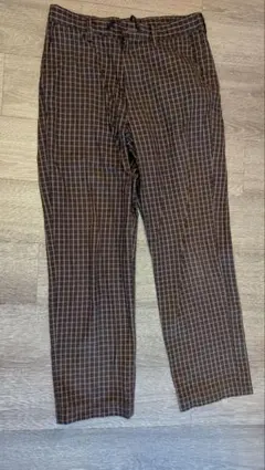BEAMS heart　チェックパンツ ストレートパンツ M 　ビームス