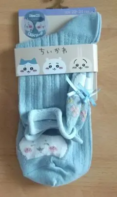ちいかわ リボンソックス ブルー