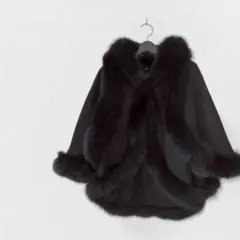 人気 ユナイテッドアローズ ボア マント コート ポンチョ ベージュ