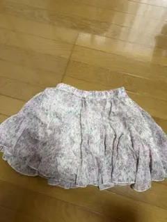 花柄 フレア ミニスカート キュロット