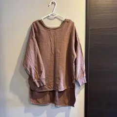 キッズ 120cm ワンピース　チュニック　ブラウン