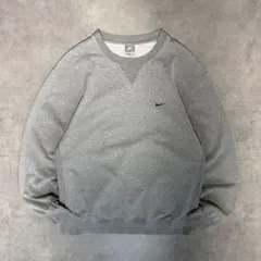 OLD NIKE　スウェット　スウッシュロゴ　刺繍　前V　ガゼット　サイドパネル