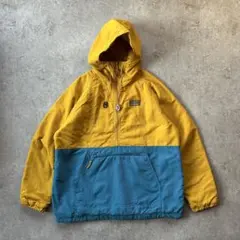 00s エルエルビーン アノラックパーカー L イエロー×水色
