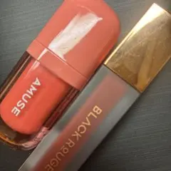 AMUSE アプリベルベットティント & BLACK ROUGE リップセット