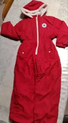 CONVERSE 赤 フード付きスキーウェア