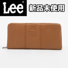【新品未使用】Lee リー　ルーズII ラウンドファスナー長財布 キャメル 本革のサムネイル