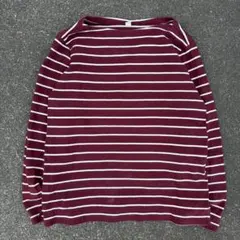 00s old uniqlo 短丈 ボーダー ロンＴ y2k シティーボーイ