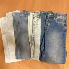 H&Mデニムパンツ4本セット135cm