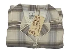 無印良品　脇に縫い目のない　フランネル長袖パジャマ