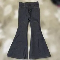 日本製　フレアデニム　ブーツカット　インディゴ　パンツ