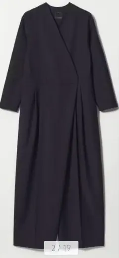 ＜conte＞ アシンメトリー Vネック オールインワン