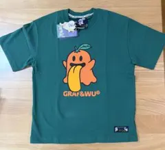 GRAF&WU Tシャツ オレンジゴースト グリーン Mサイズ　※訳ありのサムネイル