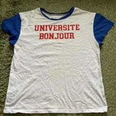 BONJOUR GIRL UNIVERSITE BONJOUR Tシャツ　r28のサムネイル