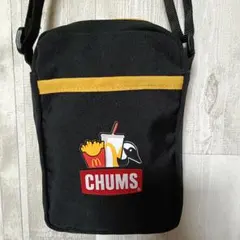 CHUMS マクドナルド コラボ ショルダーバッグ 黒 ミニポーチ サコッシュ