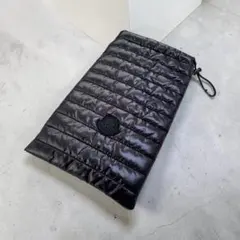 極美品MONCLER 巾着 ポーチ ブラック モンクレール - メルカリ