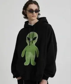 HOODHOOD エイリアン パーカー　黒