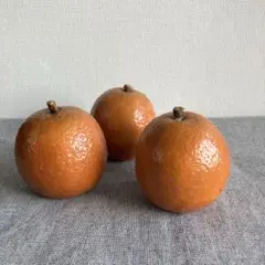 オブジェ　みかん３個