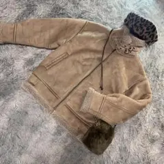 ✨極美品✨ LAWRYS FARM フェイクムートンジャケット ベージュ F