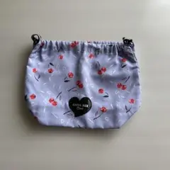 美品ANNA SUI Mini さくらんぼ柄ポーチ