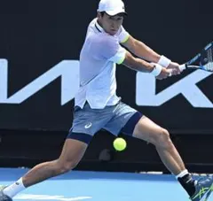 アシックス　テニス　ショートパンツ　7インチ　綿貫陽介選手着用