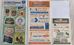 トラベラーズファクトリー シール　レギュラー・パスポート下敷きセット