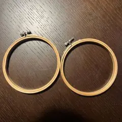 刺繍用木製額 2個セット