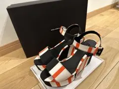Dolce & Gabbana ストライプヒールサンダル25cmのサムネイル