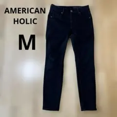 AMERICAN HOLIC スキニーフィットデニム ブラック Mサイズのサムネイル