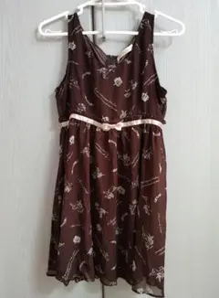 Ank Rouge ノースリーブ ワンピース ブラウンのサムネイル