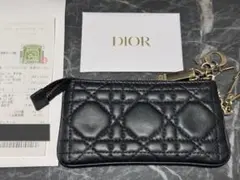 Christian Dior レディ ディオール ジップ キーケース カナージュ