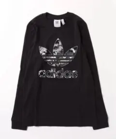 【adidas Originals】カモ柄 スリーストライプス長袖Tシャツ・XL