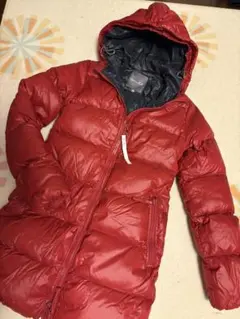 お値下げ【クリーニング済】DUVETICA フード付きダウンコート38 レッド