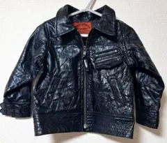 黒いライダースジャケット 90サイズ