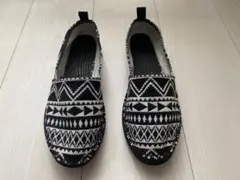 GLOBAL WORK エスパドリーユ 幾何学模様 スリッポン Mサイズ