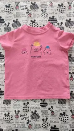 mont-bell ベビーTシャツ ピンク 80サイズのサムネイル
