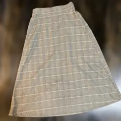 Samansa Mos2 チェック柄 フレアスカート
