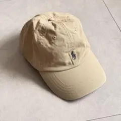 【美品】ラルフローレン　6パネルキャップ　ベージュ