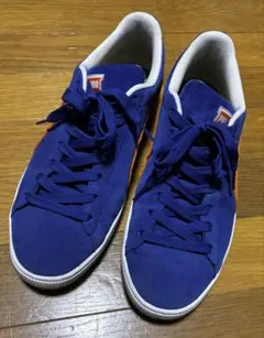 PUMA ネイビー/オレンジ スニーカー
