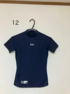 Under Armour アンダーシャツ ネイビー 半袖 YXL